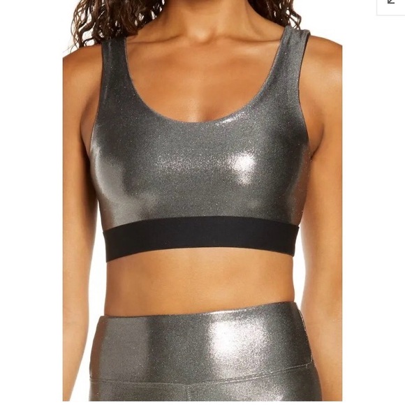 Heroine Sport Tops - HEROINE SPORT  Marvel Sports Bra - Metallic Silver (Size S) NWOT!😍